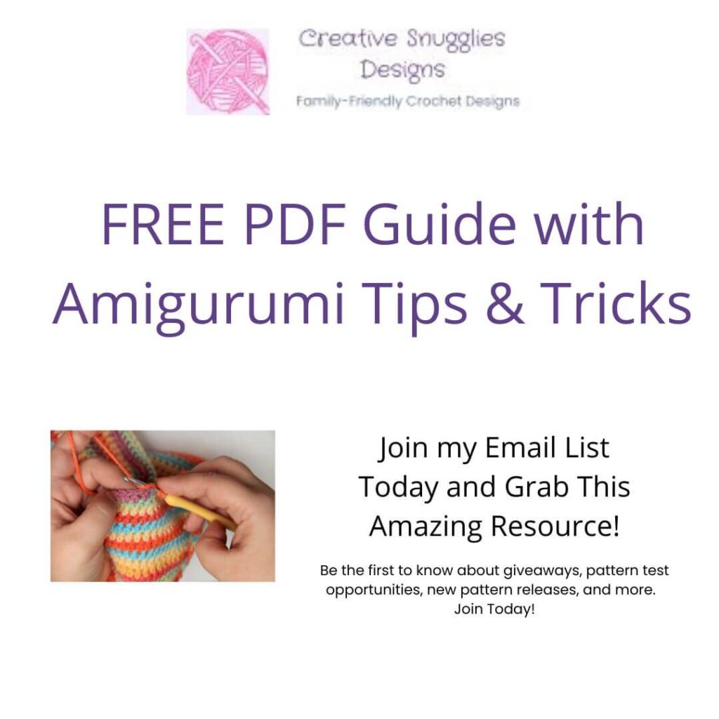 Get crochet tips and more by joining the email list today