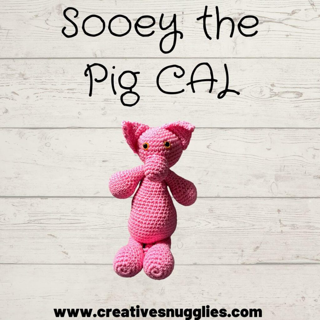 pig amigurumi crochet along free crochet pattern